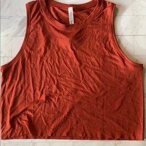 Size 10 Lululemon logo crop top